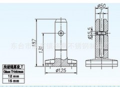 优质游泳池玻璃配件 304外贸精品玻璃夹 316隔断玻璃配件图2