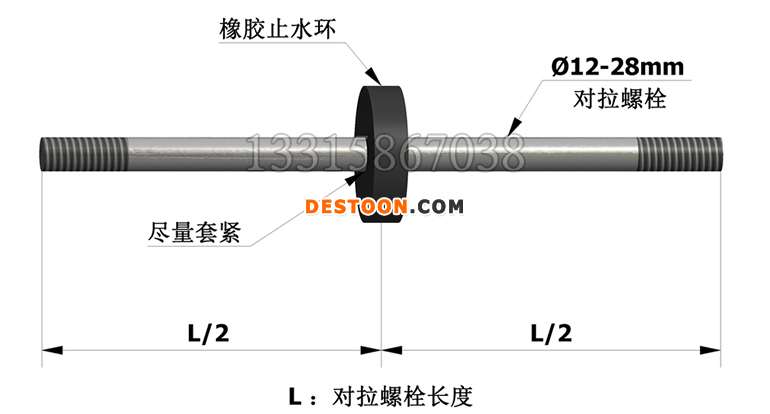 橡胶止水环的安装示意图