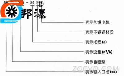 ZX自吸泵型号定义