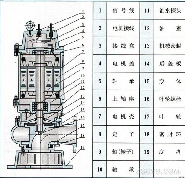 WQP型系列不锈钢潜水泵