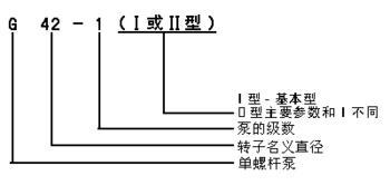 G单螺杆泵型号意义图例