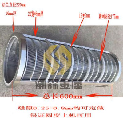 粪便干湿处理机筛网 鸡粪处理机筛网滤筒滤芯图2