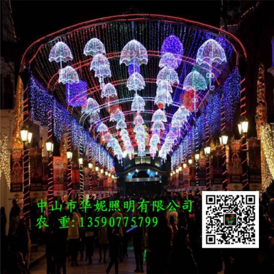 牛角款LED跨街灯 山东菏泽LED街棚灯 LED路灯杆造型灯图2